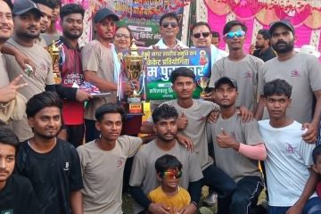 कपिलवस्तु नगरपालिका स्तरीय क्रिकेट वडा नम्बर २ लाई
