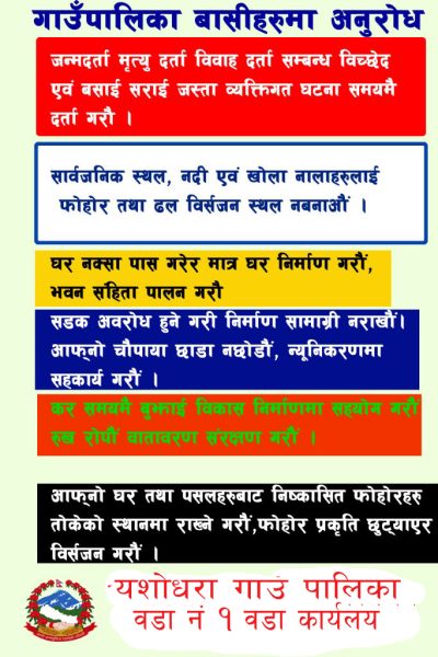 yeshodhara ward no 1